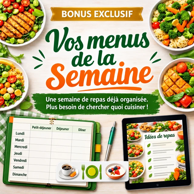 Vos menus de la semaine